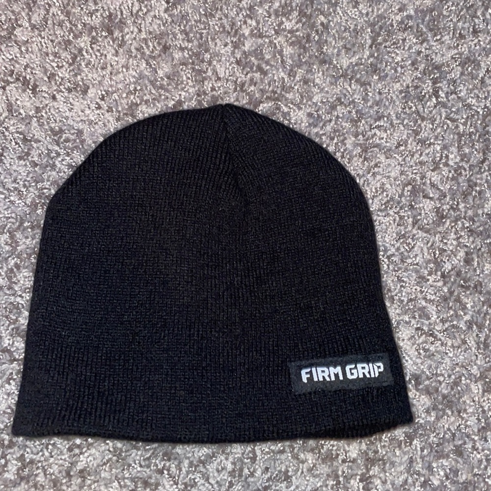 Firm Grip Men’s Black Knit Beanie Hat